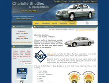 Tablet Screenshot of charlotteshuttles.com